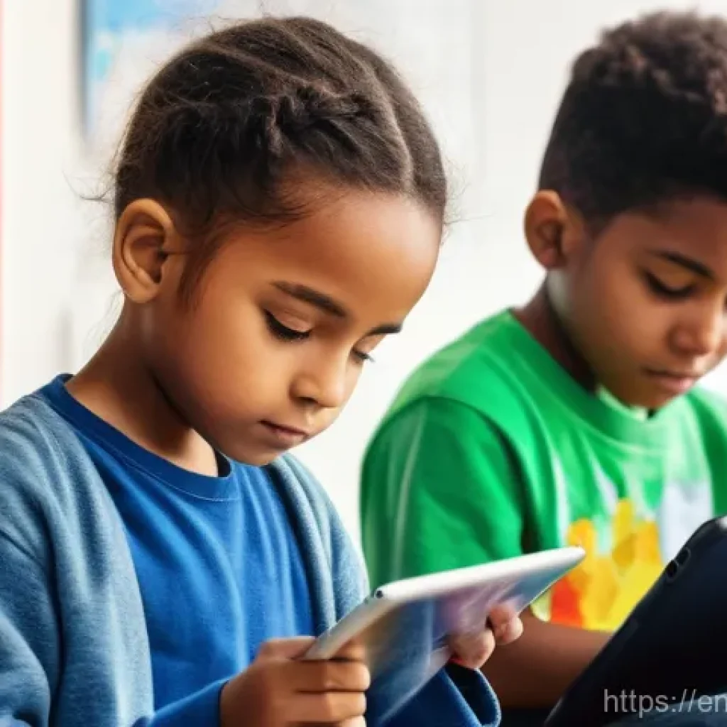 부모의 기대 수준 조절 - **Prompt:** A vibrant and dynamic illustration of a diverse group of children, aged 7-14, fully clot...