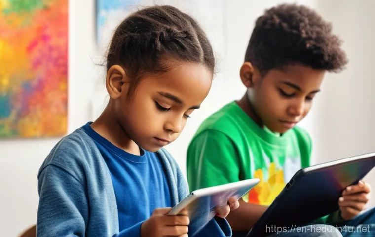 부모의 기대 수준 조절 - **Prompt:** A vibrant and dynamic illustration of a diverse group of children, aged 7-14, fully clot...