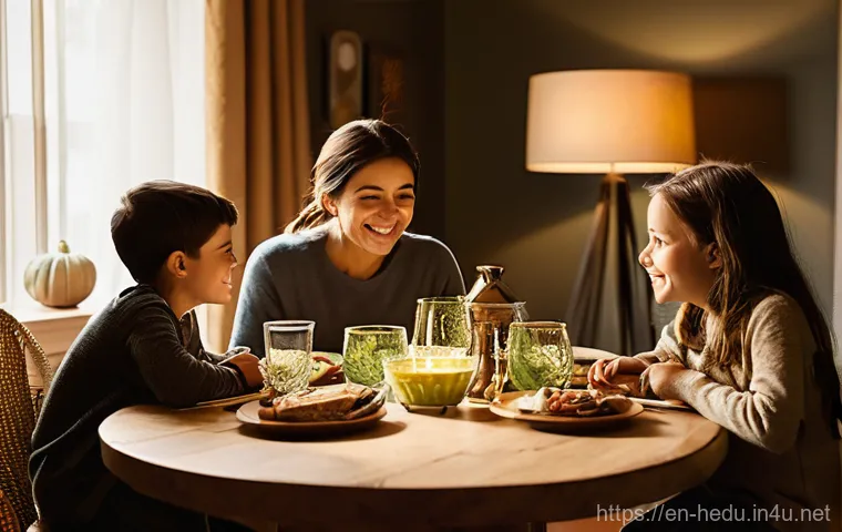 부모의 기대 수준 조절 - **Prompt:** A heartwarming and slightly whimsical scene inside a cozy, lived-in kitchen. Two childre...