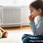 정서적 안정감을 주는 부모 역할 - **Prompt:** A cozy living room scene with warm natural light filtering through a window. A young chi...