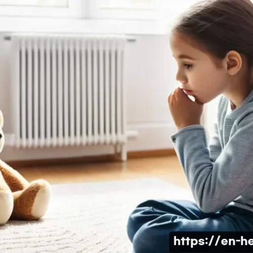 정서적 안정감을 주는 부모 역할 - **Prompt:** A cozy living room scene with warm natural light filtering through a window. A young chi...